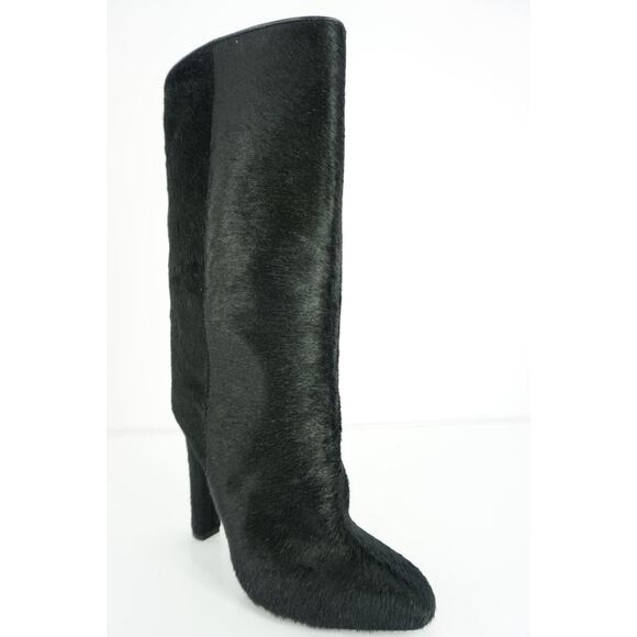 Alexander Wang Edythe Black Calf Hair High Heel Boots Size 36 New $1450 - Picture 1 of 11